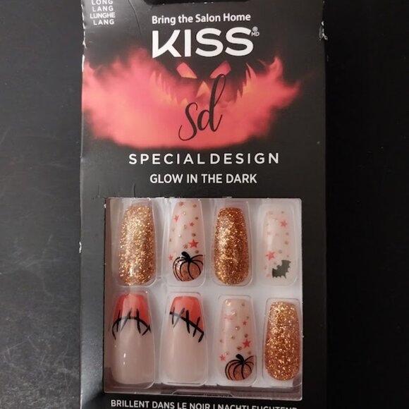 Kiss Pumpkin Long Nails - Picture 3 of 4